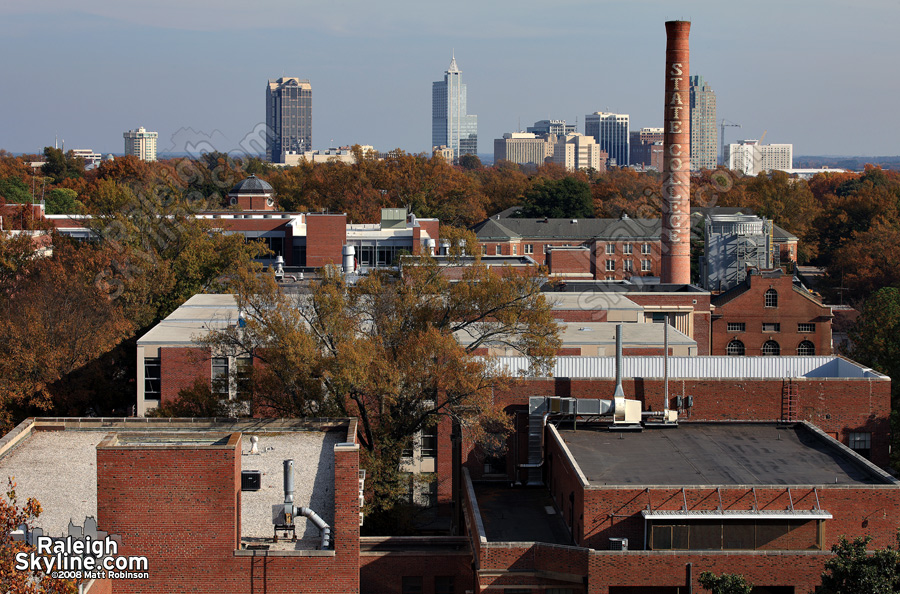 Downtown Raleigh from Cox Hall at NC State