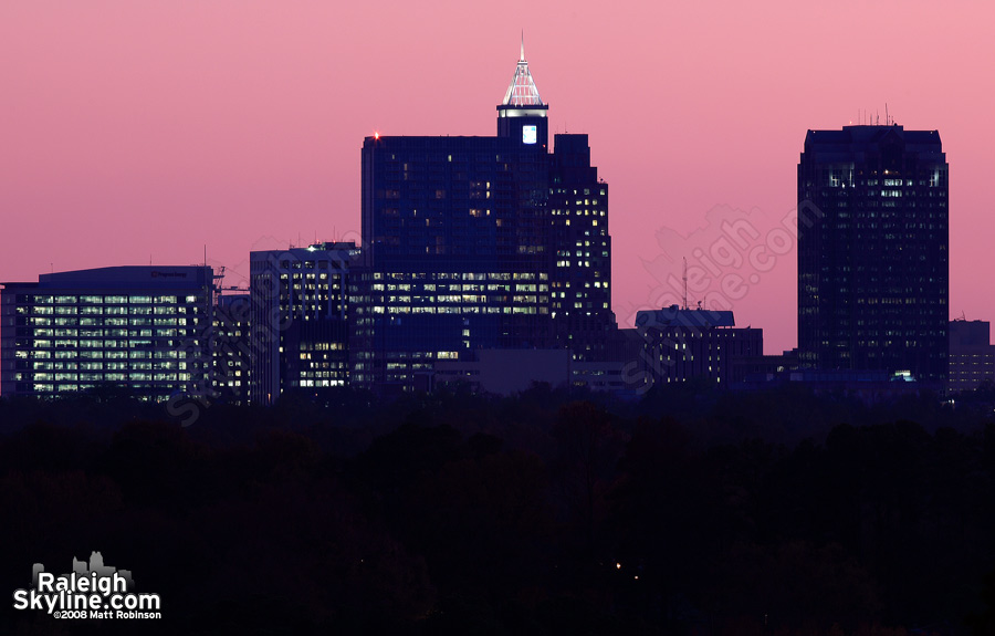 Pink Sunset and Raleigh