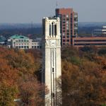 NCSU Bell Tower with Fall Colors