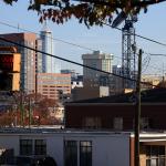 Peace and Saint Marys street skyline view