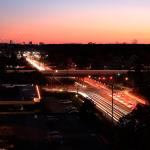 Traffic time lapse from Wake Forest Road at Six Forks
