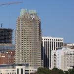 Final Height of the RBC Plaza Crane - Over 600 feet AGL