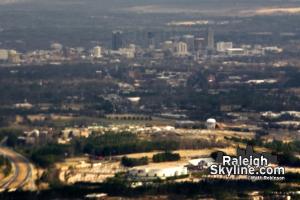 Hazy, Low Contrast Raleigh Aerial