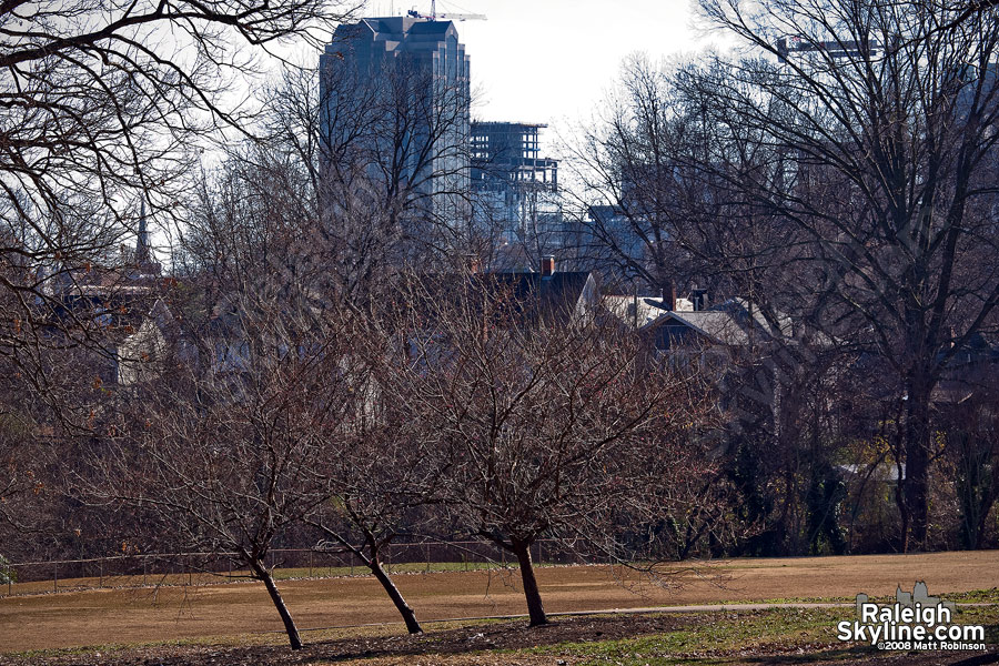 Fred Fletcher Park, downtown Raleigh.  This would be a nice angle if you could elevate about 100 feet.