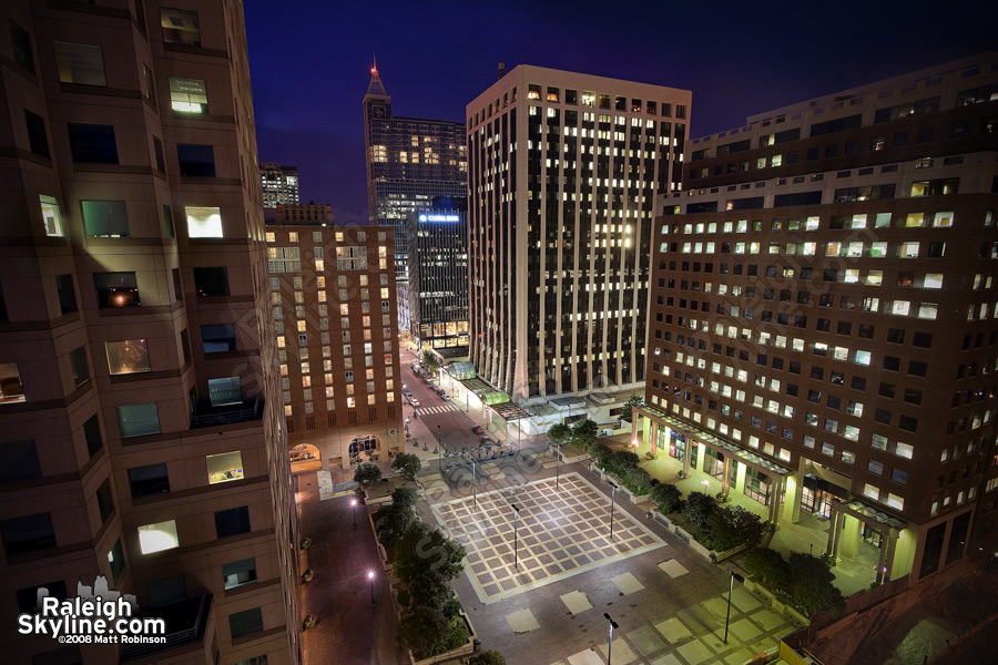 View from the top of new Downtown Raleigh Marriott.