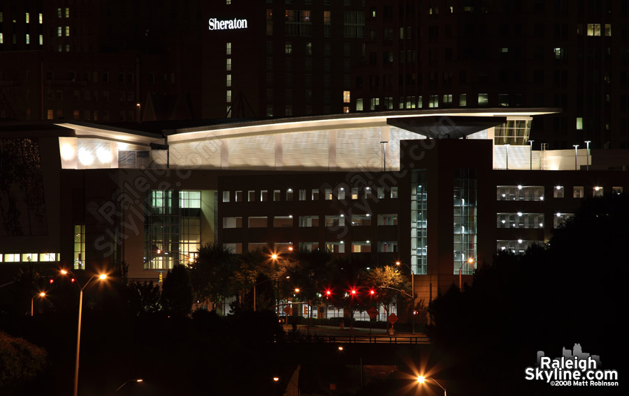 Bonus: New lighting on Raleigh's new Convention Center