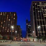 Looking north from the new block of Fayetteville Street