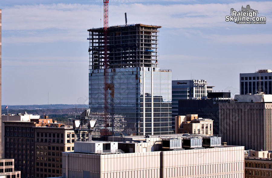 View from the Clarion Hotel of RBC.