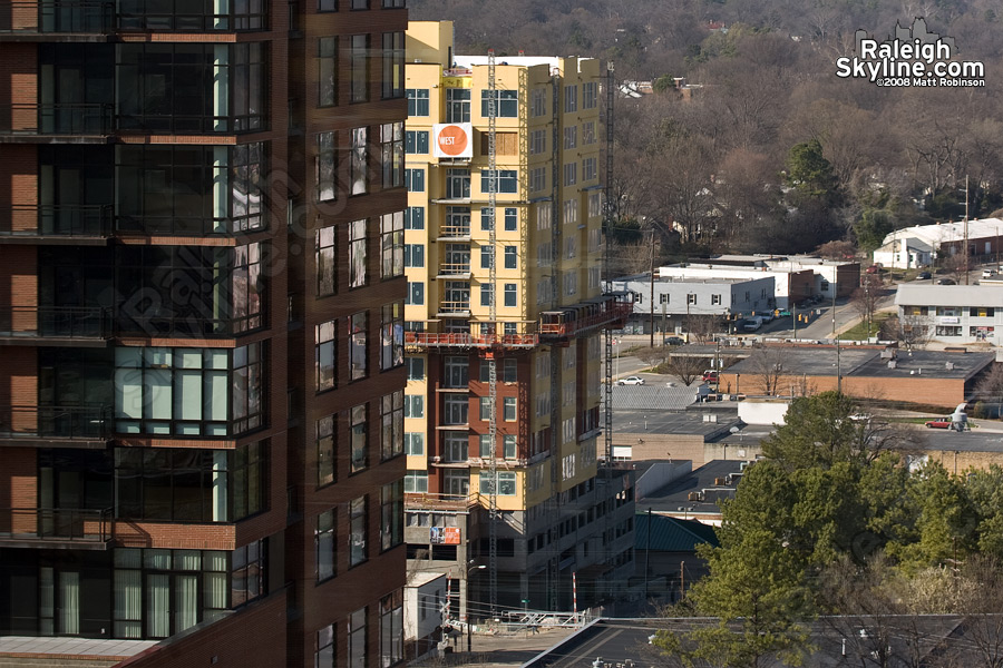 West at North condos receives a brick cladding.