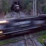 My father-in-law waits at a signal near the Boylan Wye for another train to pass.