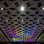 Ceiling of Ballroom A at the Raleigh Convention Center.