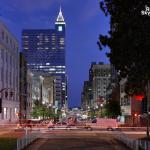 Busy Fayetteville Street on Saturday during Raleigh Wide Open.