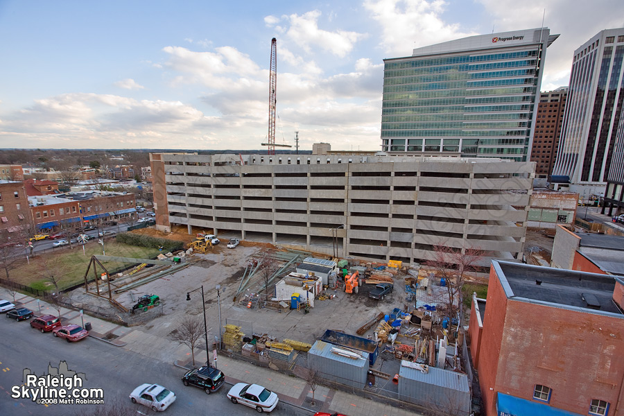 The massive new parking garage.