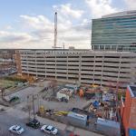 The massive new parking garage.