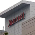 Raleigh Marriott sign atop the 'City Center' hotel.