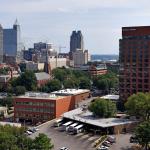 Wider view of Downtown Raleigh.