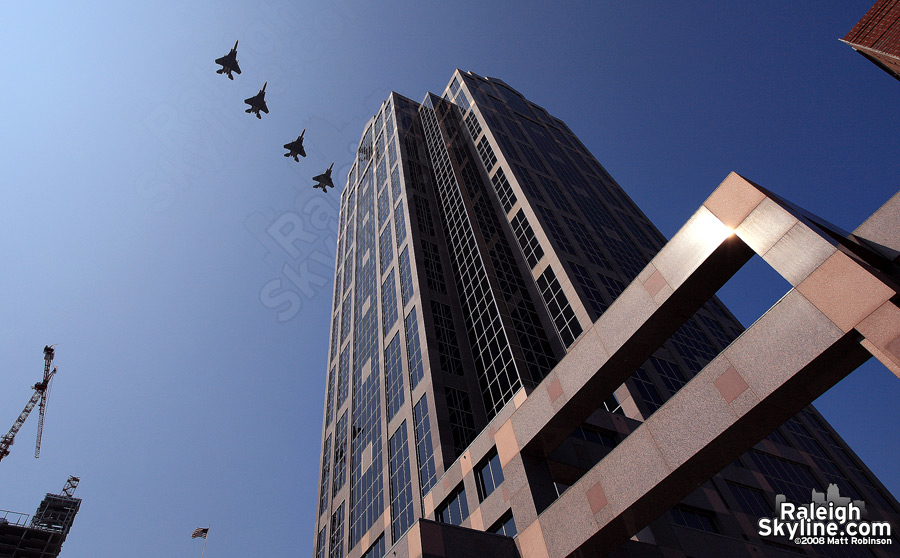 Fighter jets rip through Raleigh