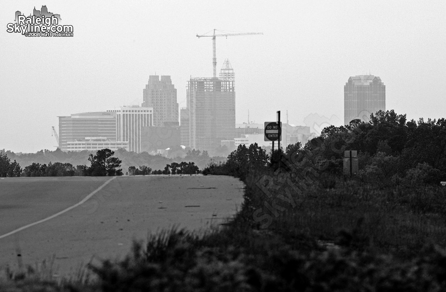 Overcast view from Louisburg Road