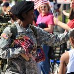 Passing out flags