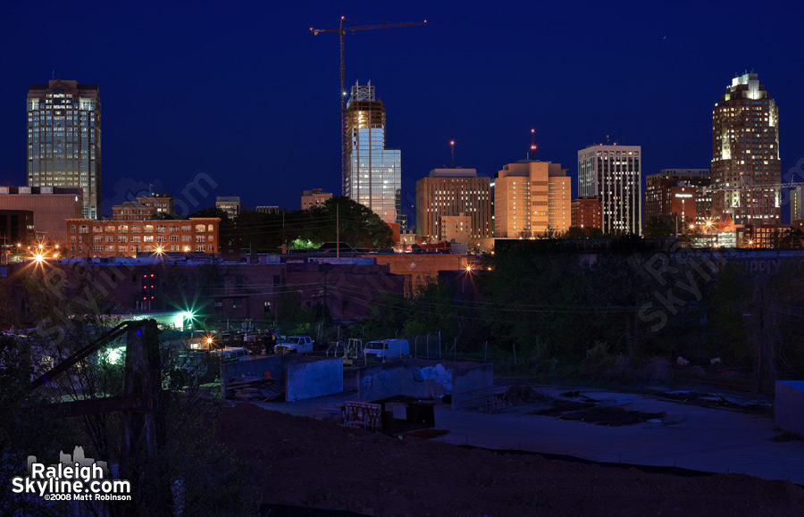 Deep blue evening from Boylan