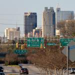 Skyline from 401/70 south of the city.