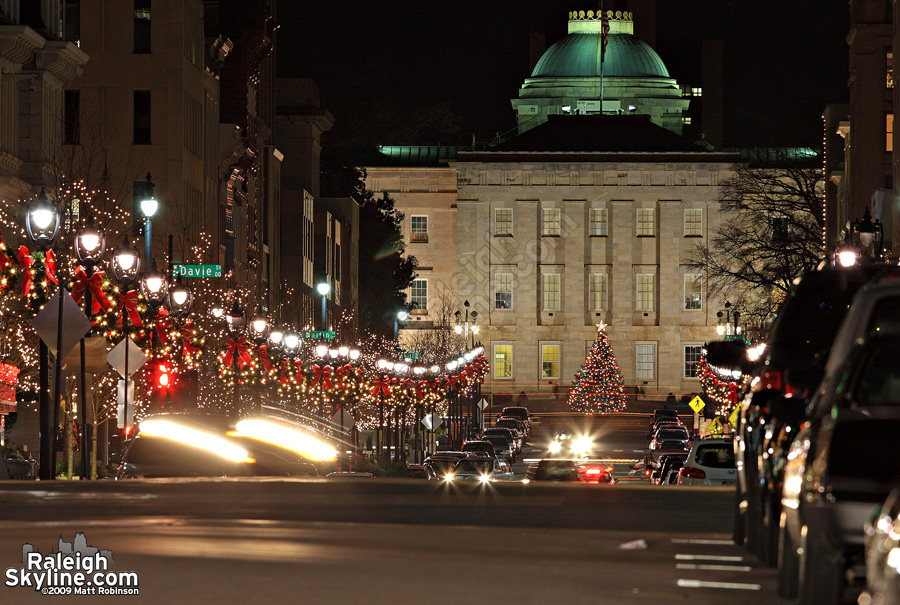 Christmas on Fayetteville Street in Downtown Raleigh