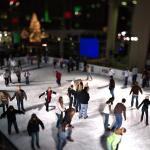 Tilt/shift ice skaters