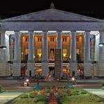 Raleigh Memorial Auditorium at Christmas