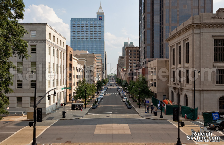 Fayetteville Street looking south (24 feet up)