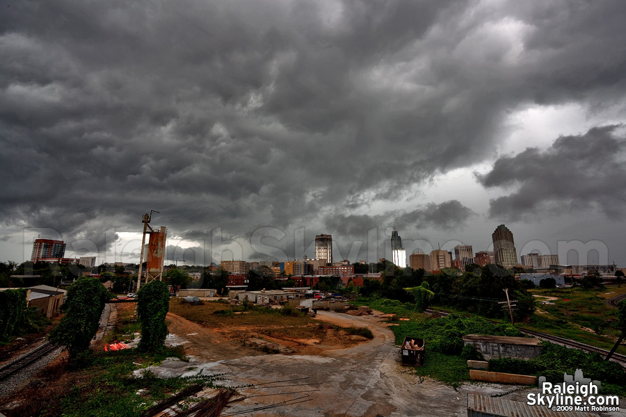 Storms move East to West from Boylan Avenue courtesy Tropical Storm Danny