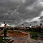 Storms move East to West from Boylan Avenue courtesy Tropical Storm Danny