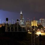 Lightning to the west from Boylan Ave