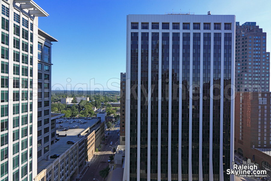 Looking south from Capital Bank Plaza