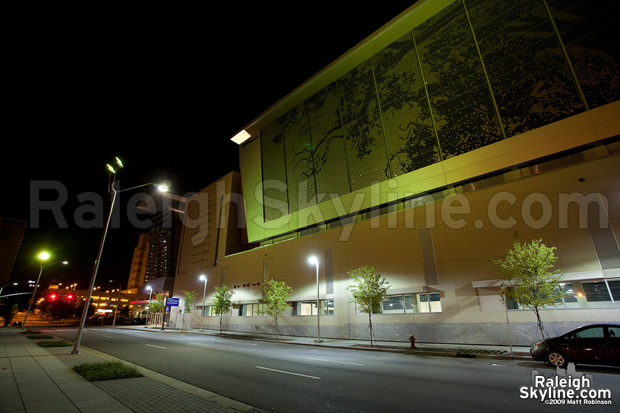 Yellow Raleigh Shimmer Wall at the Convention Center