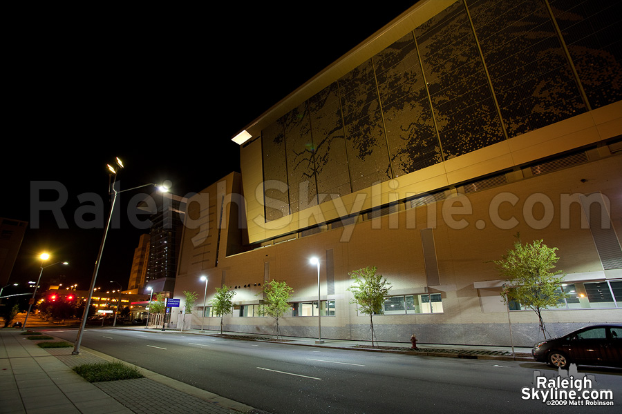 Yellow Raleigh Shimmer Wall at the Convention Center