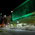 Green Raleigh Shimmer Wall at the Convention Center