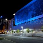 Blue Raleigh Shimmer Wall at the Convention Center