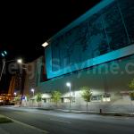 Turquoise Raleigh Shimmer Wall at the Convention Center