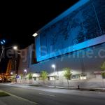 Cyan Raleigh Shimmer Wall at the Convention Center