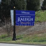 The New 'Welcome to Raleigh' sign.