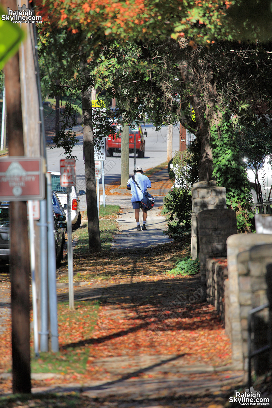 US Postal worker along St Marys