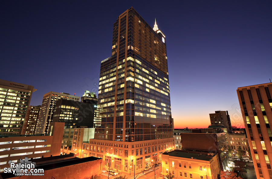 RBC Plaza at night