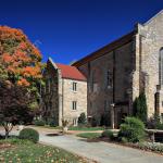 Hillyer Church with fall colors