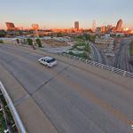 Hovering over the Boylan Aveune bridge