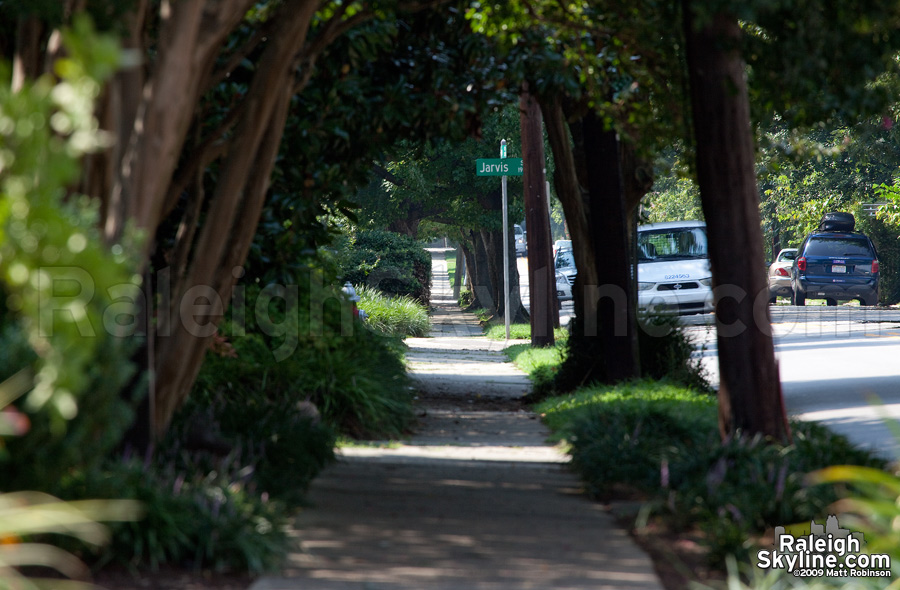 Sidewalk on Fairview road