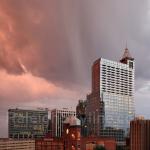 Narrow rain shaft