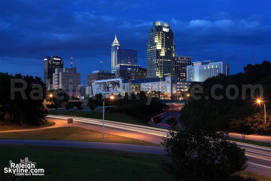 Downtown Raleigh at Magic Hour