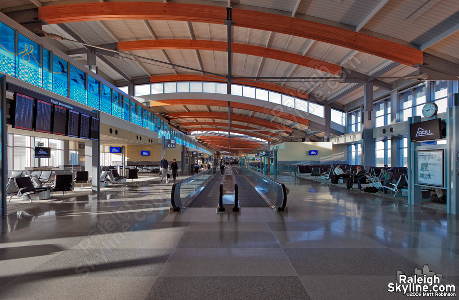 The new Terminal 2 at Raleigh Durham International Airport