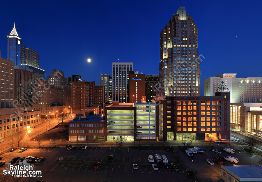 Evening Raleigh Skyline