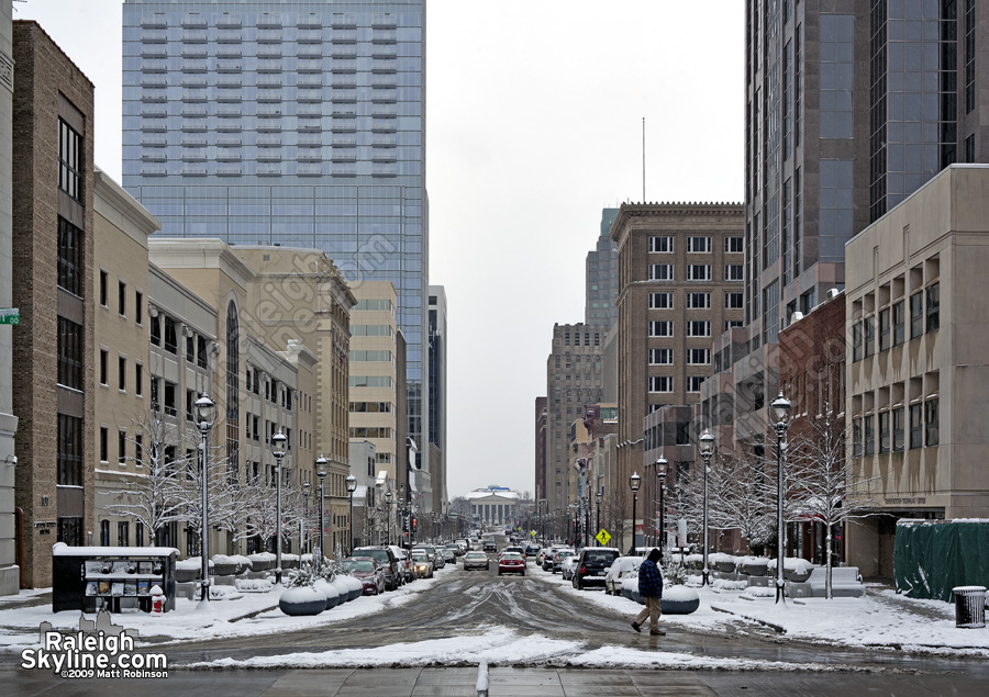 Wintry Fayetteville Street